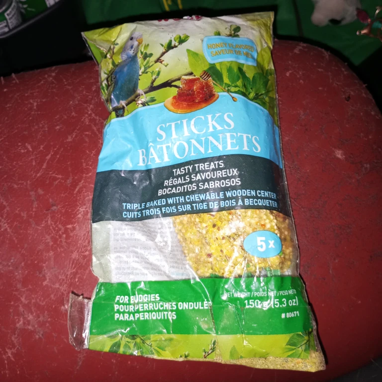 Honey Flavored Sticks for Budgies - 150g