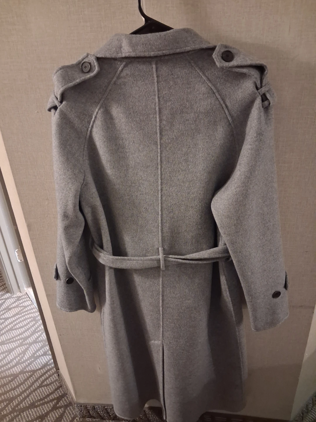 The Kooples Grey Wool Blend Trench Coat - photo 2