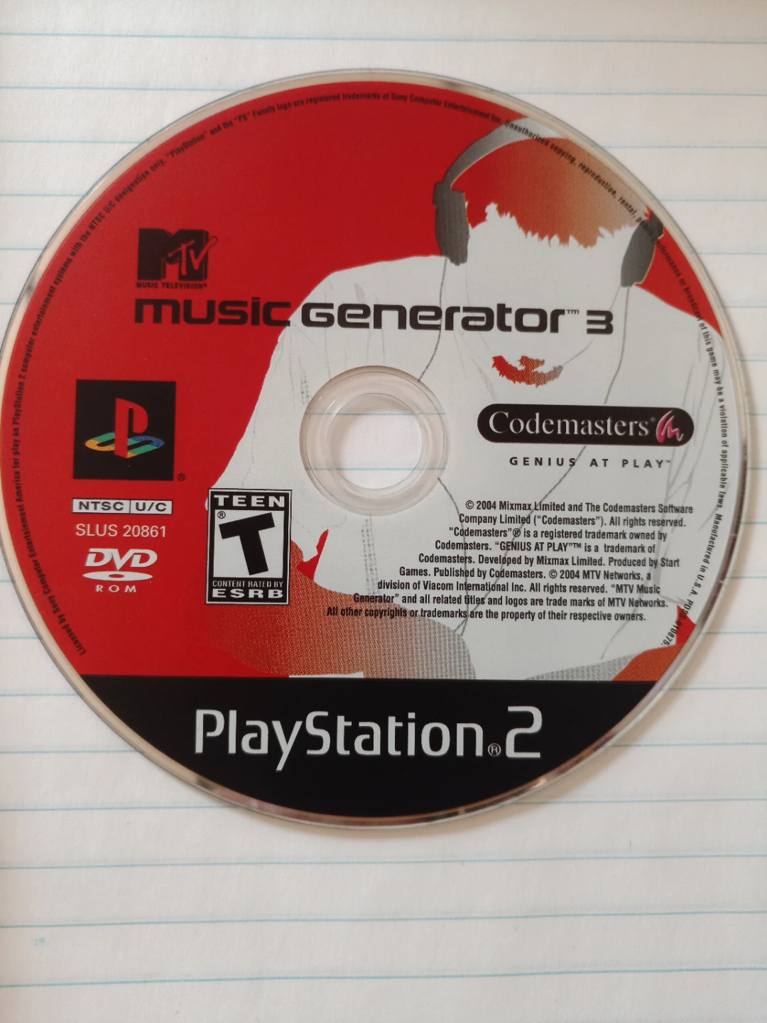 MTV Music Generator 3 PlayStation 2 Game