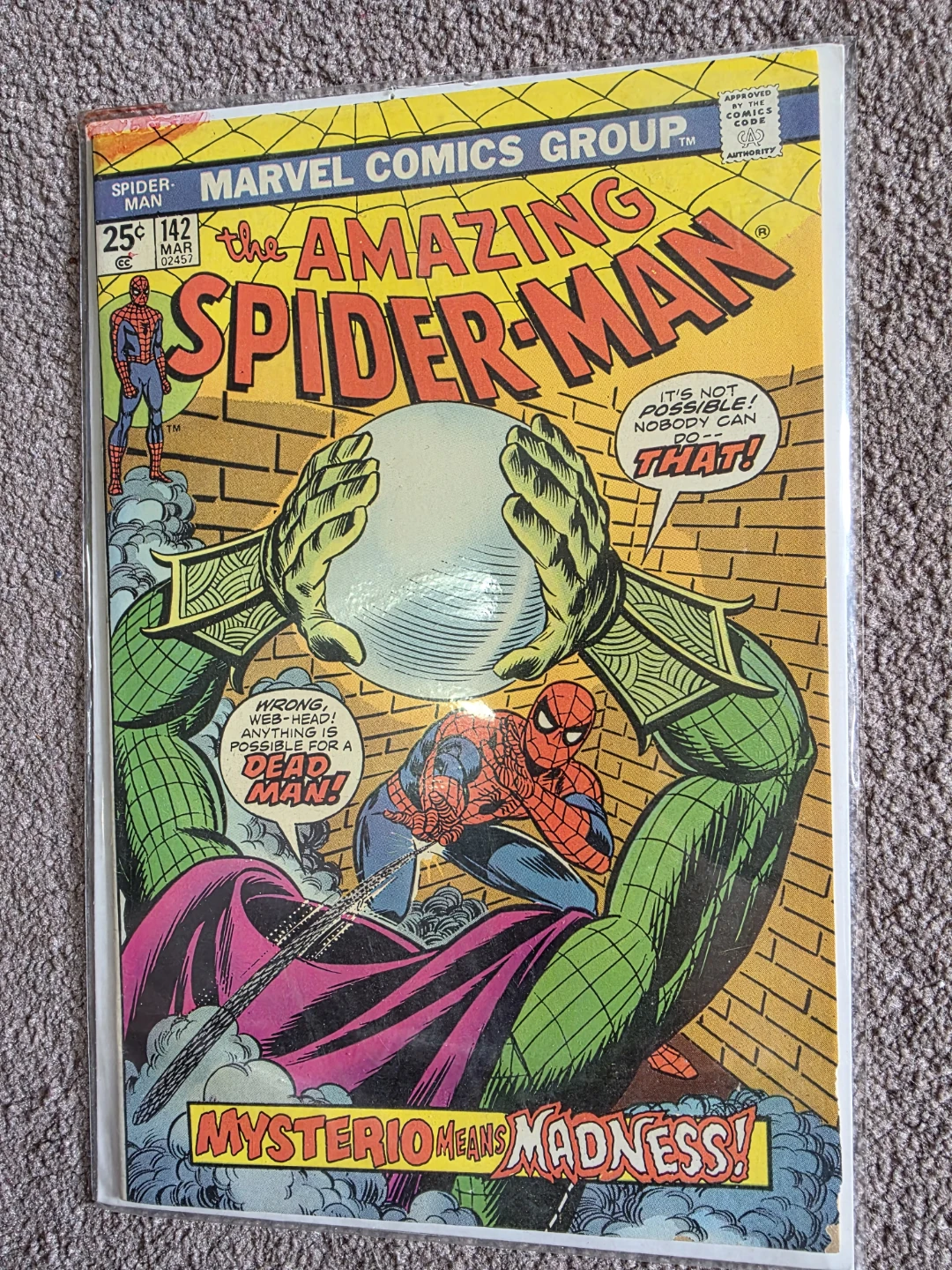 The Amazing Spider-Man Comic Book #142 (March 1975)