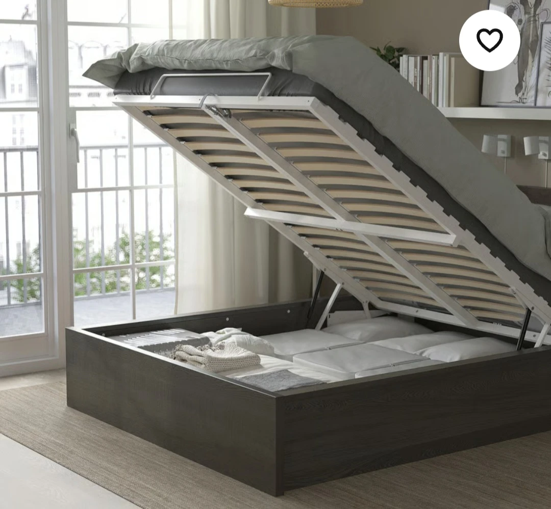 Bed frame storage - MALM - Ottoman be IKEA - Black (like new) - photo 2