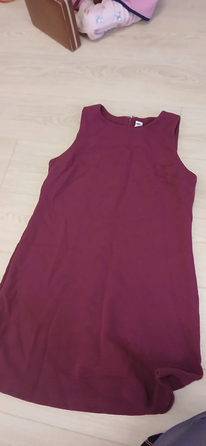 Old Navy Burgundy Textured Dress - Size S