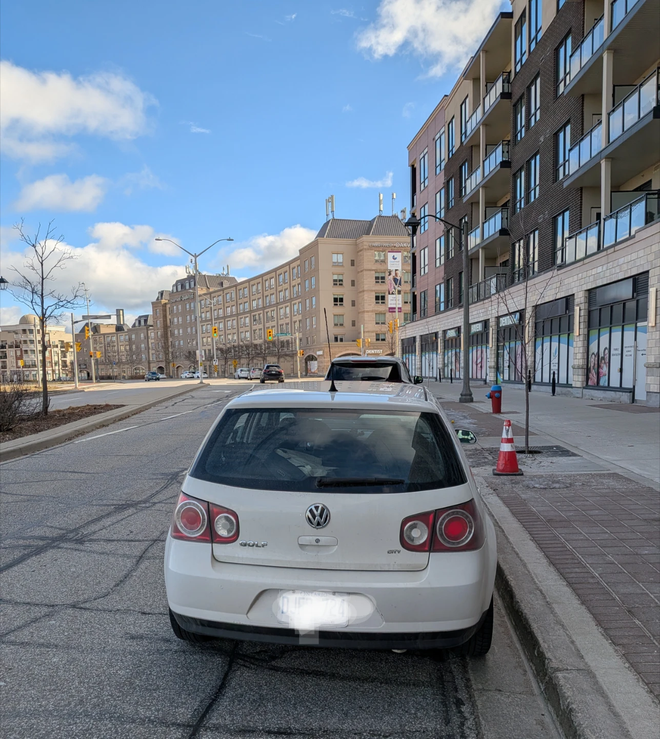 White Volkswagen GTI