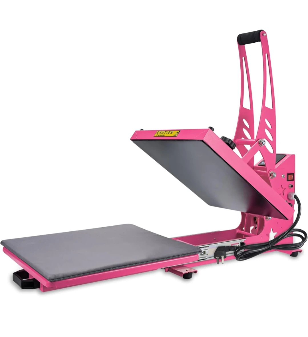 Pink 15"x15" Slide Out Heat Press Machine