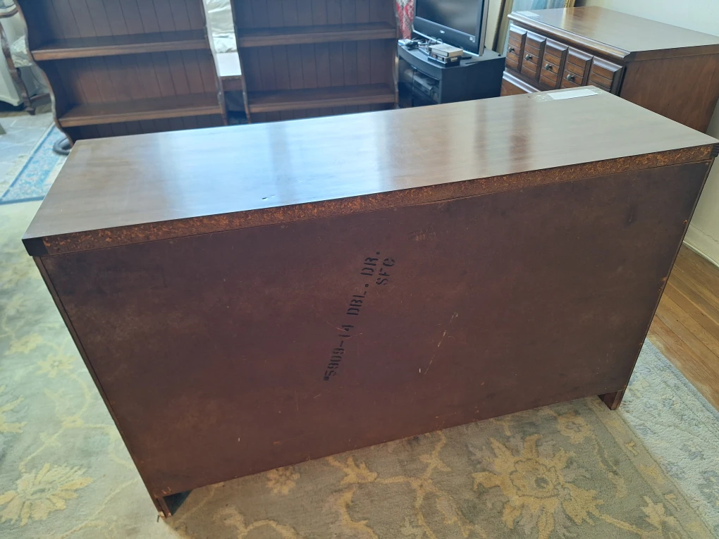 Vintage Maple Finish Wooden Dresser with 6 Drawers - photo 3