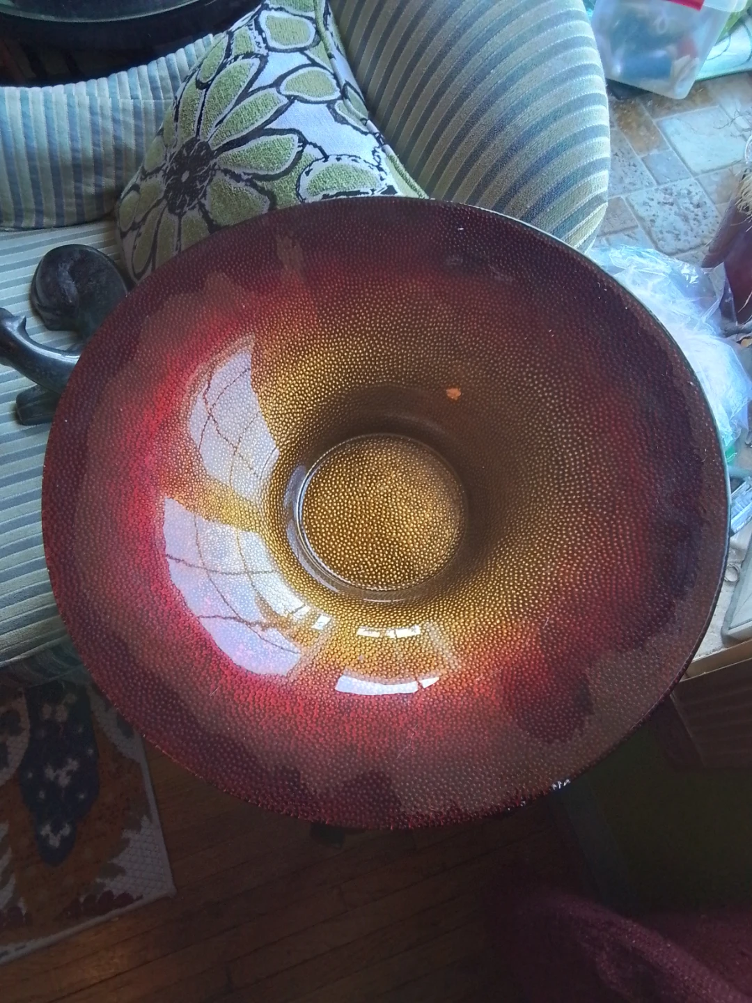 Decorative Glass Bowl 15.25x4" - photo 2