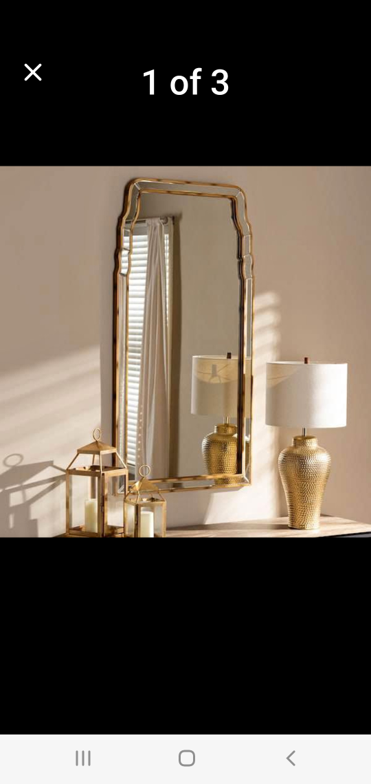 Gold Arched Wall Mirror(New In Box)