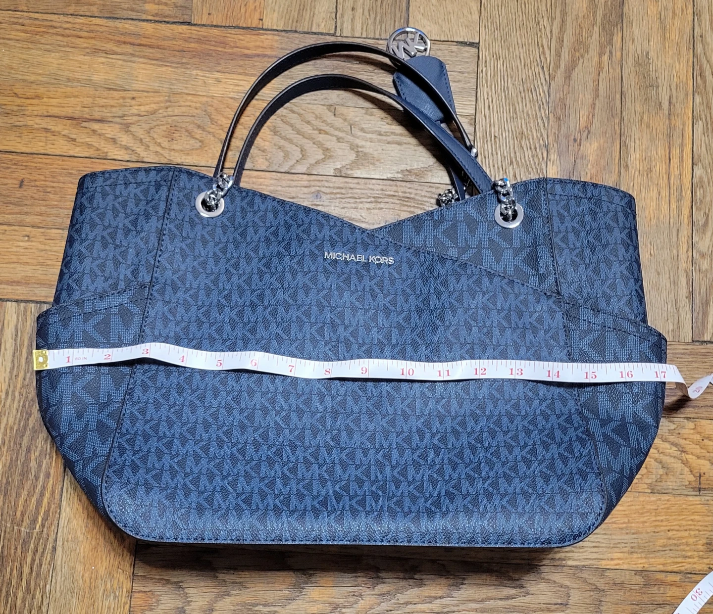 Michael Kors Tote Bag - Navy MK Logo - photo 4