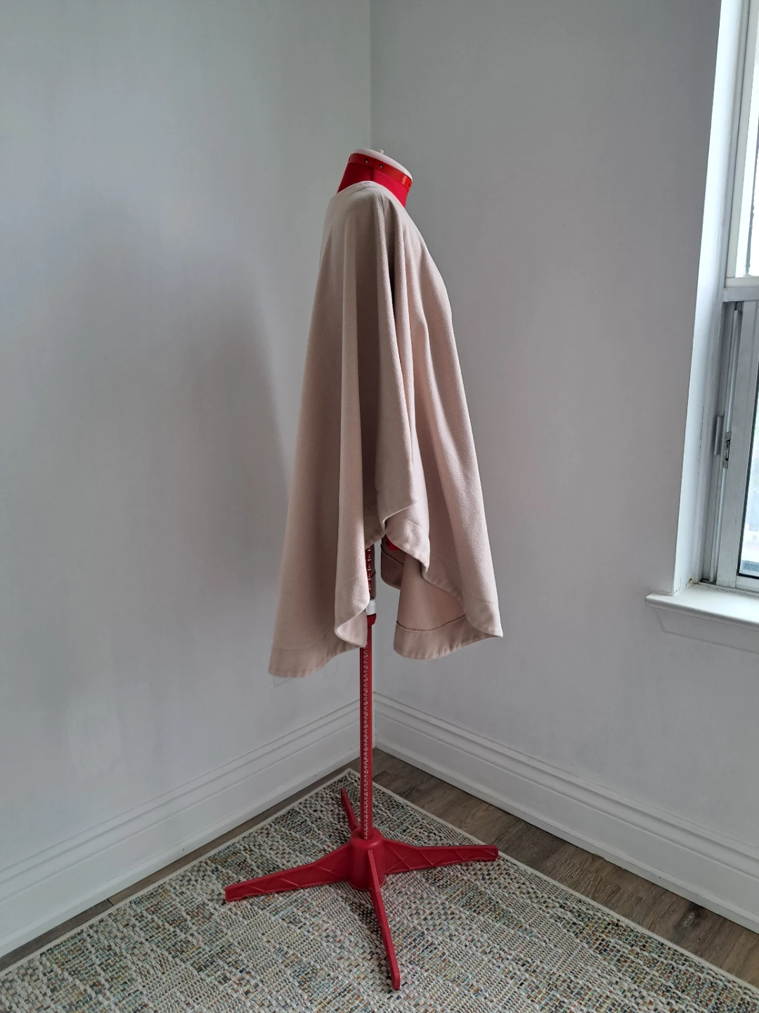 Women's Beige Fleece Cape/Wrap - photo 4