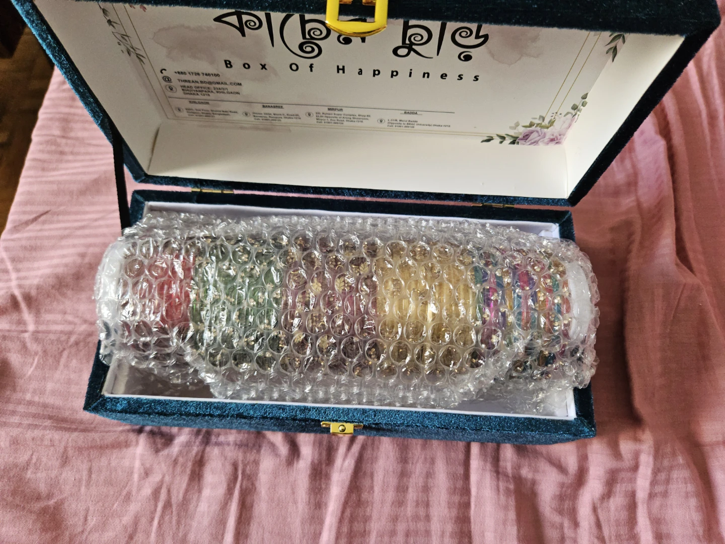 Assorted Colourful Bangles in Presentation Box - photo 2