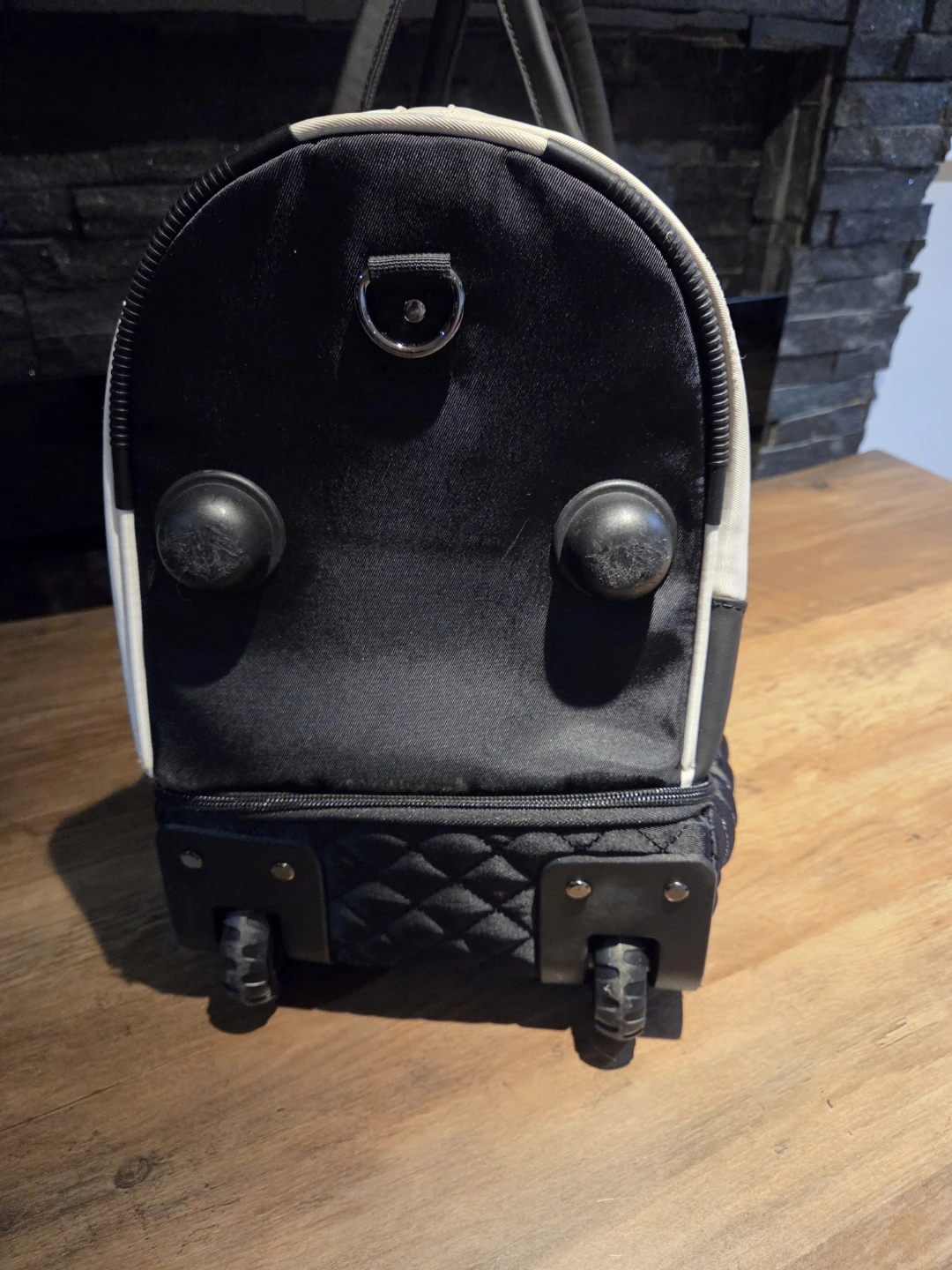 ETRONIK Cream & Black Duffle Bag with wheels & extending handle - photo 2