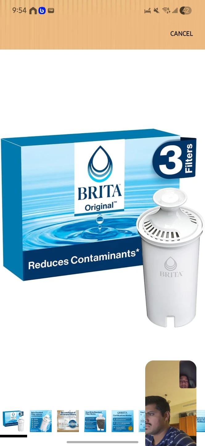 Brita Original Water Filter Replacements (2/3 Pack)
