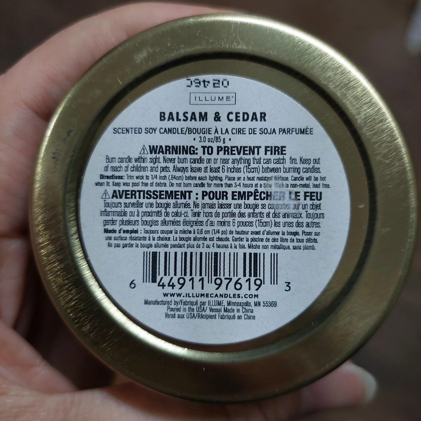 🌱 Illume Balsam & Cedar Luxury Scented Candle 3 oz - photo 2