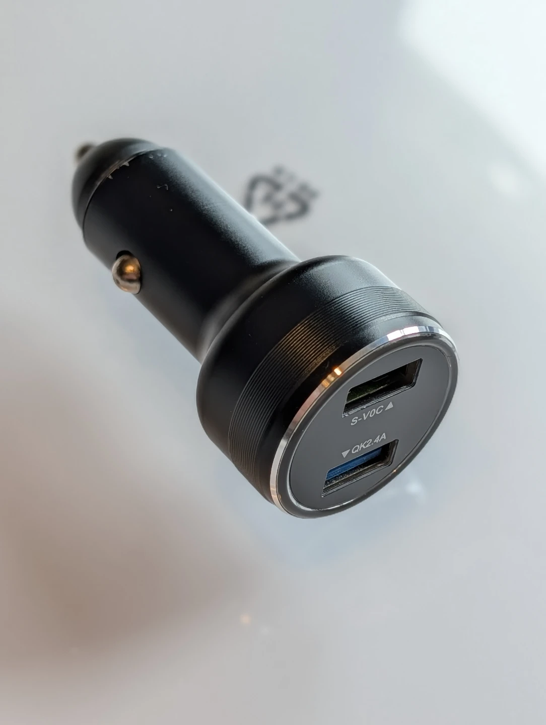 Black Dual USB Car Charger