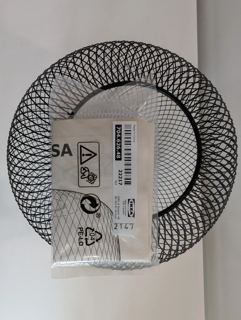 IKEA LUFTMASSA Pendant Lamp Shade Black - photo 2