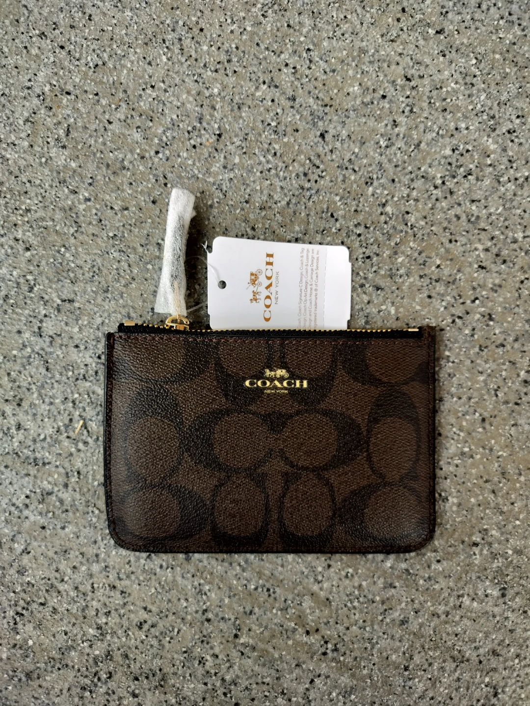 COACH Signature Card Holder Brown - photo 3