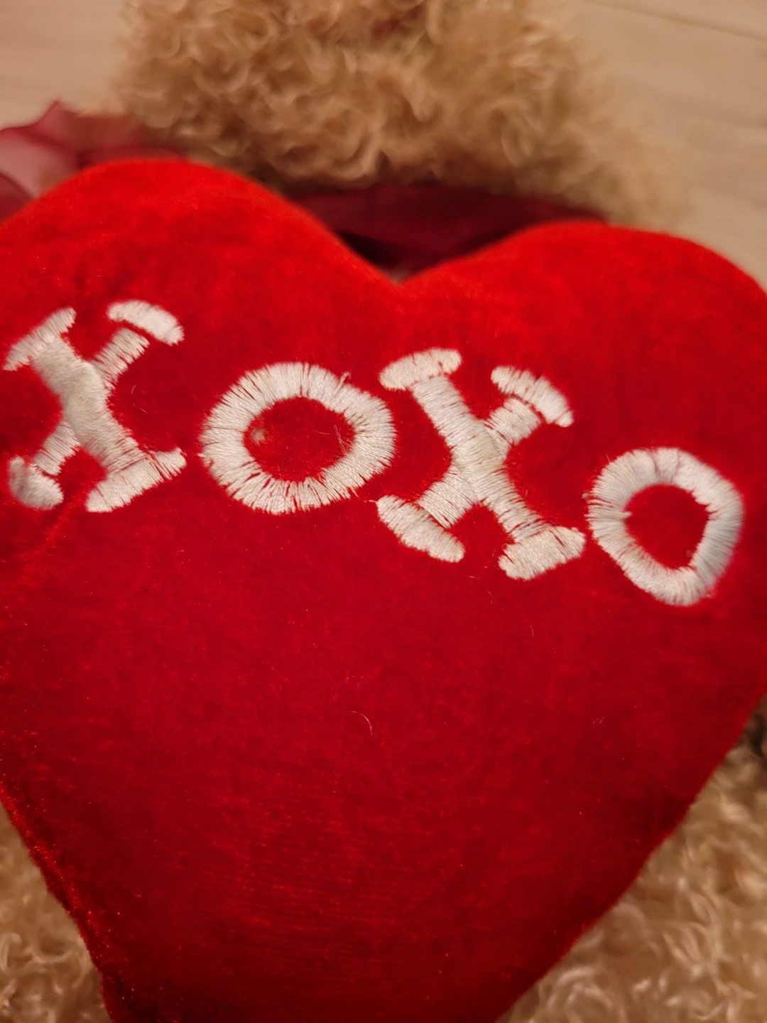 Plush Teddy Bear with "XOXO" Heart - photo 5