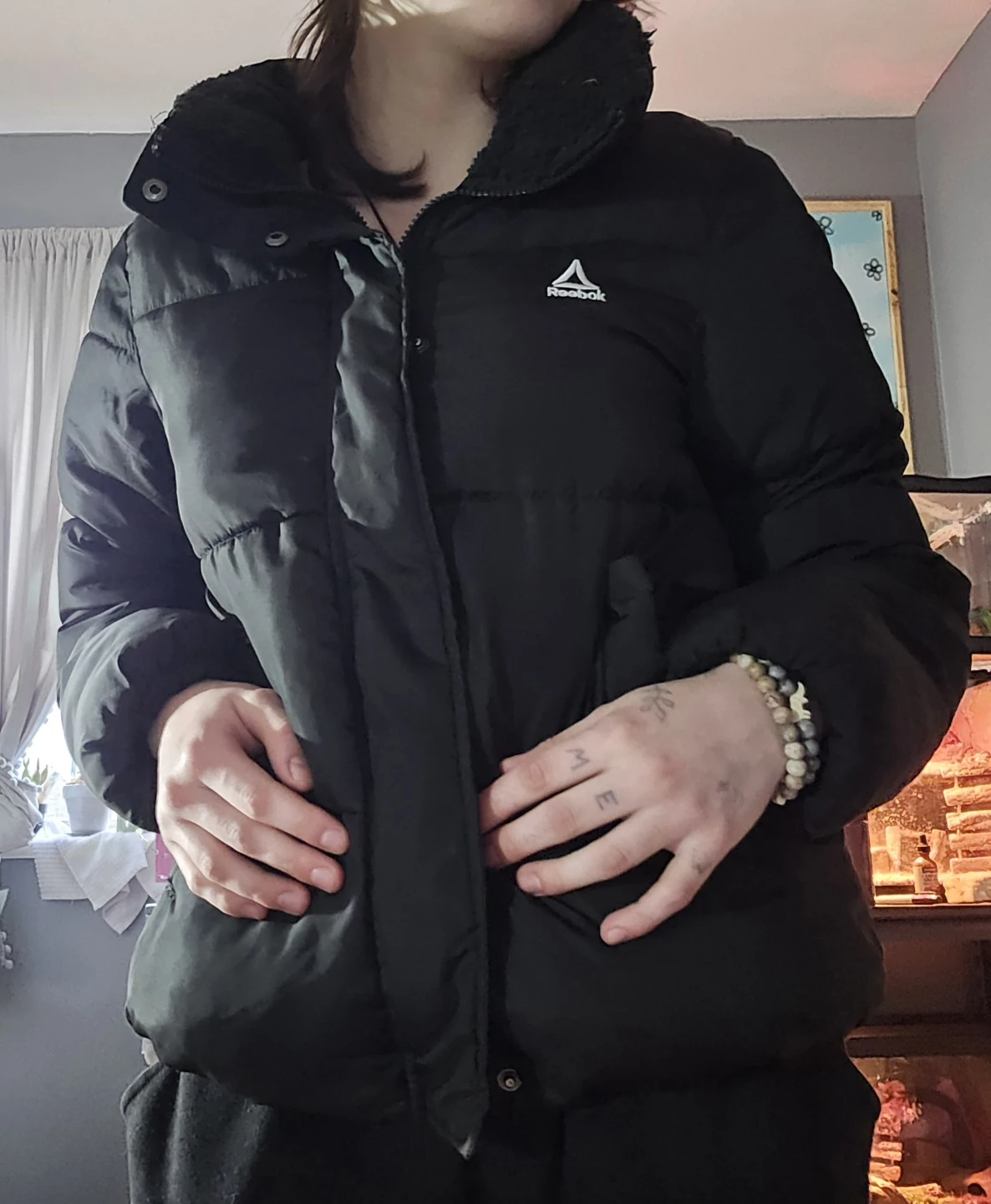 Womens Reebok Black Puffer Jacket - photo 2