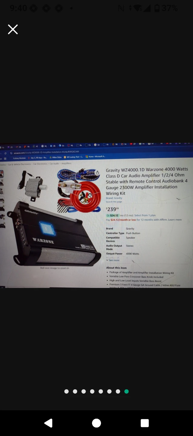 Gravity WZ4000.1D Warzone 4000W Class D Amplifier - photo 4