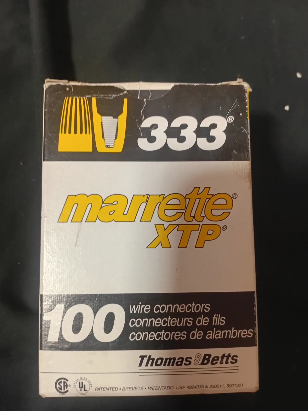 Thomas & Betts Marrette XTP 333 Wire Connectors - 100 Count