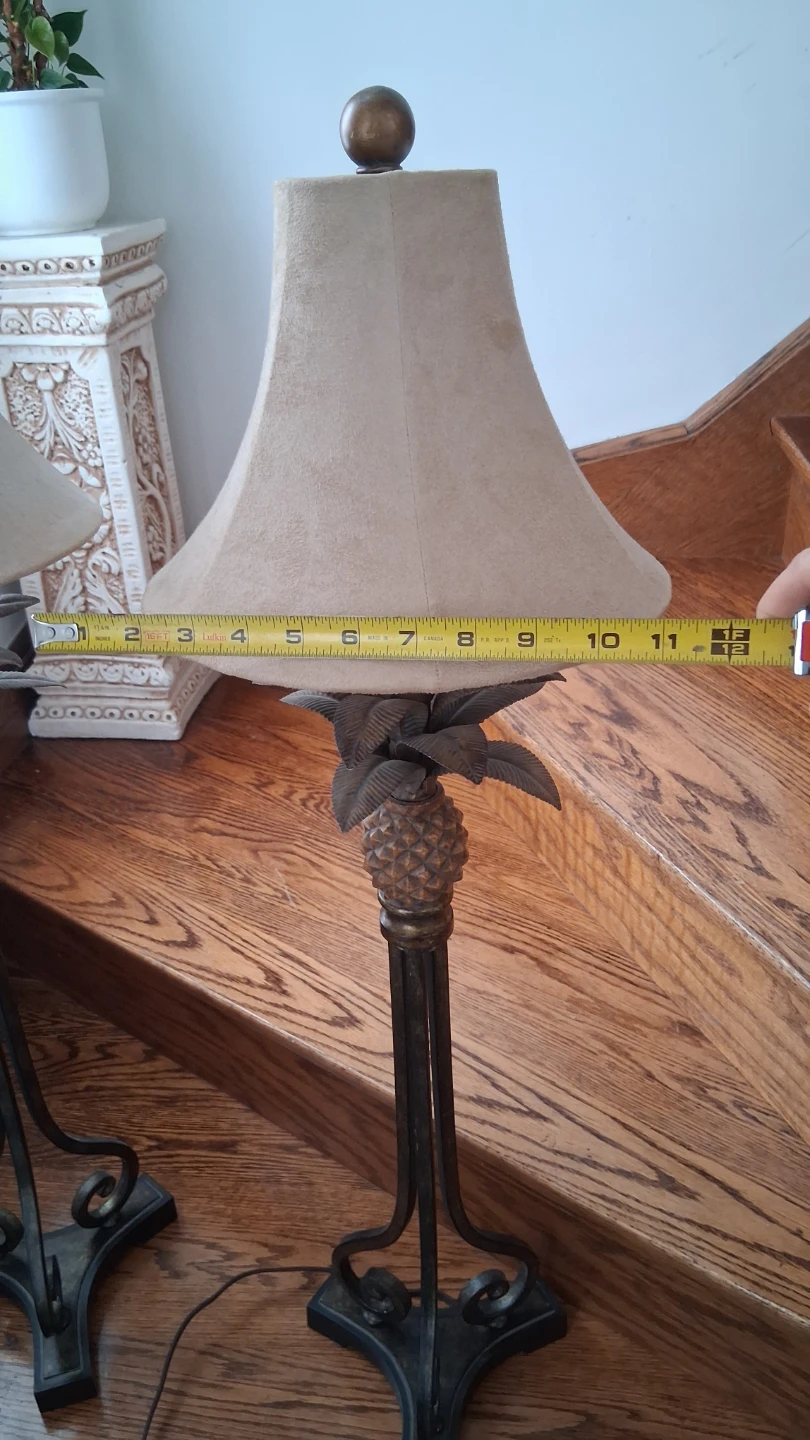 Pineapple Accent Table Lamps (Set of 2) - photo 3