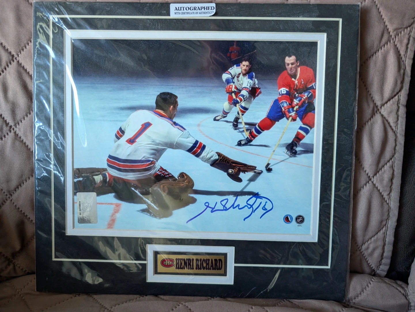 Autographed Henri Richard Photo