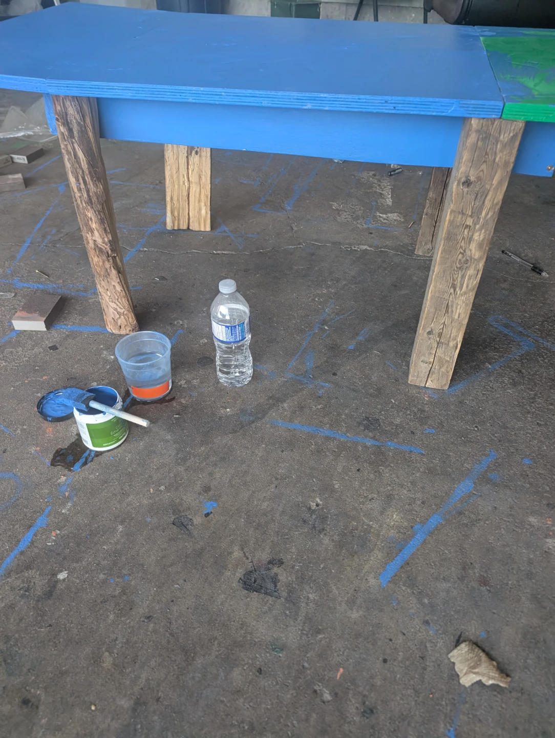 Wooden table made by hand - photo 2