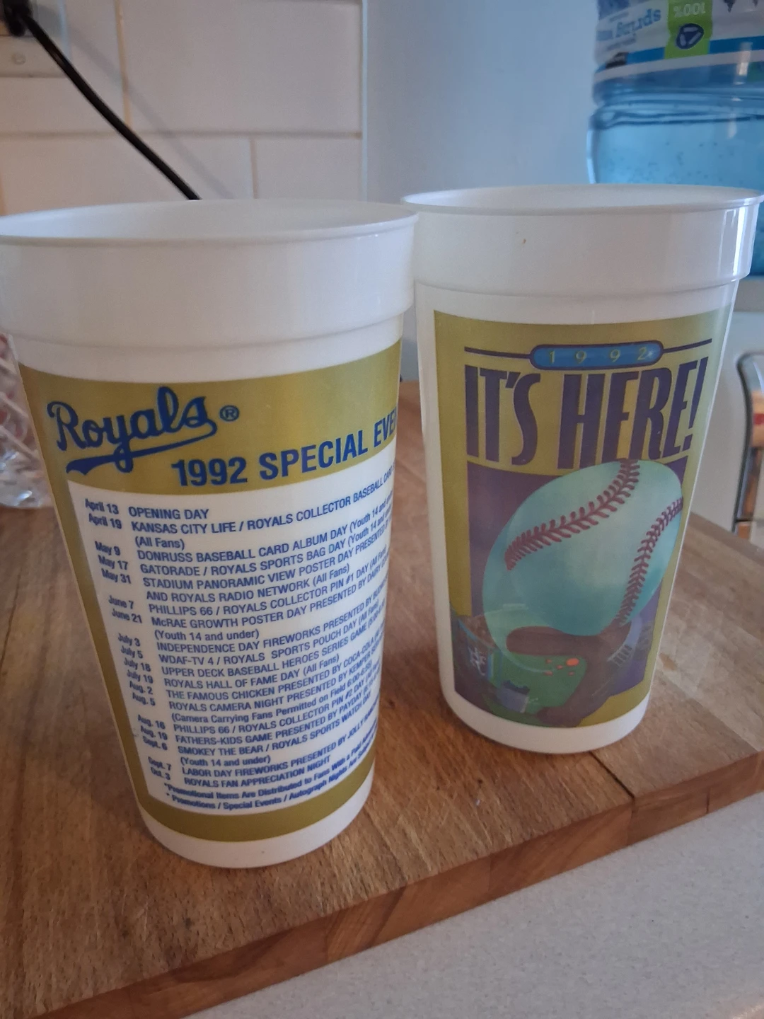 Kansas City Royals 1992 Special Events Collectible Cups