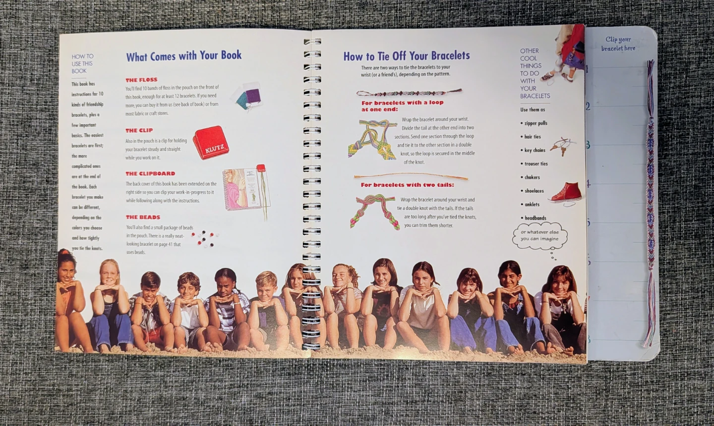 Klutz Friendship Bracelets 10 Ways Craft Kit Book - photo 2