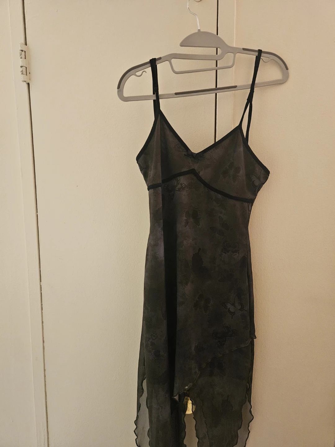 ROMWE Dark Floral Fairy Grunge Dress