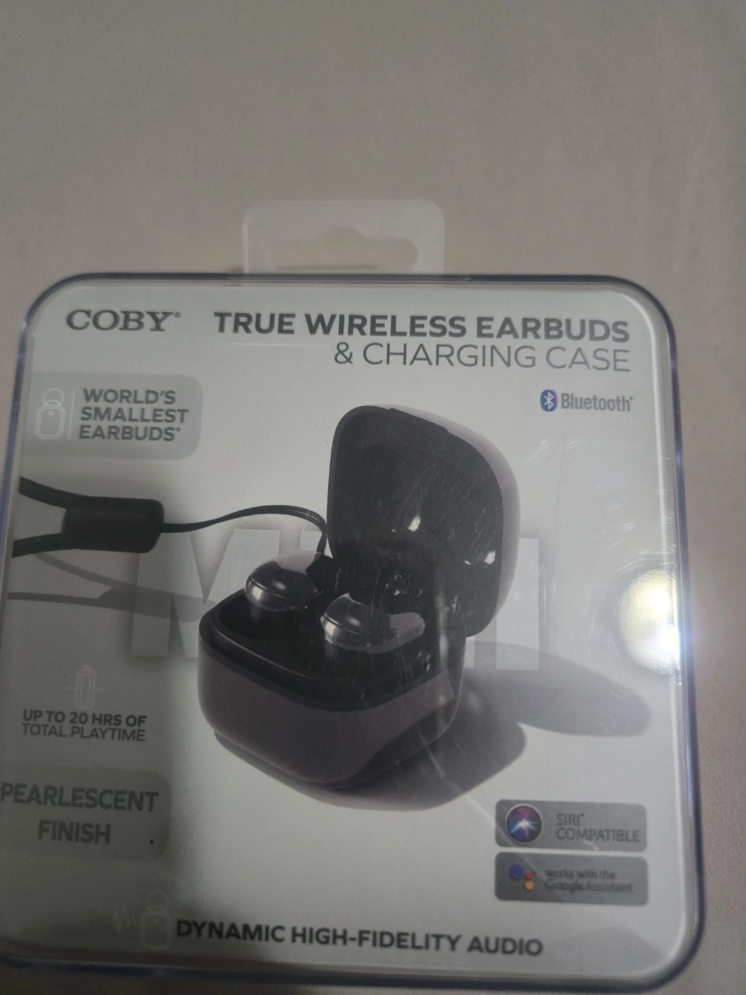 Coby Mini True Wireless Earbuds & Charging Case - Black