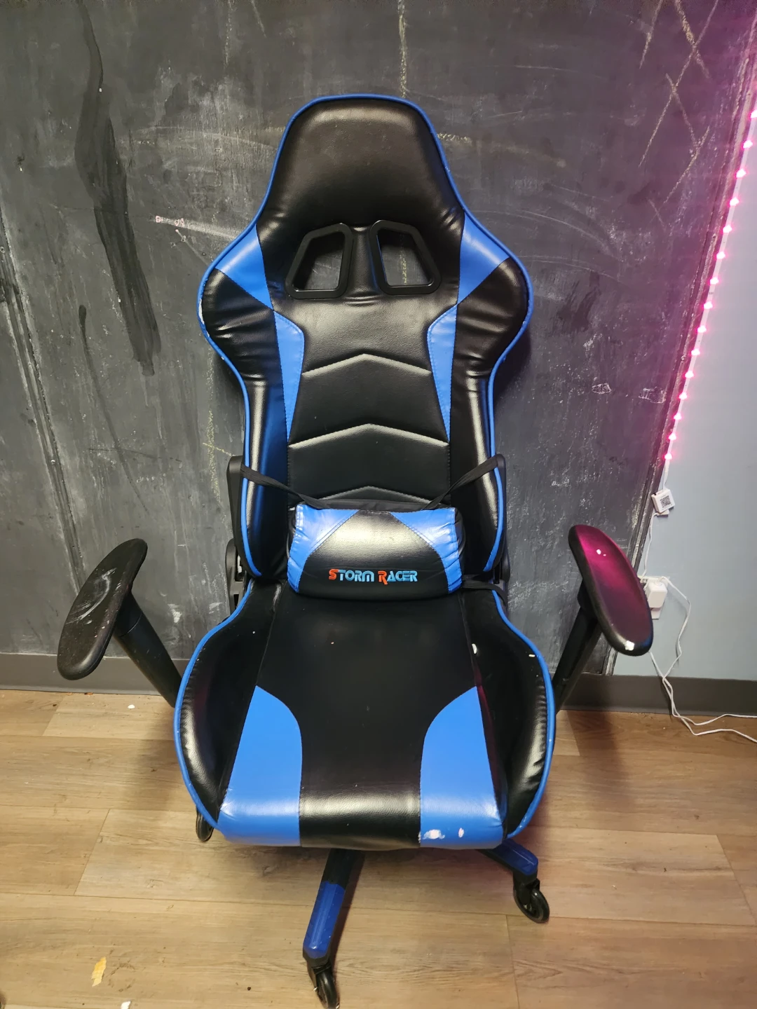 Storm Racer Gaming Chair - Black & Blue - photo 2