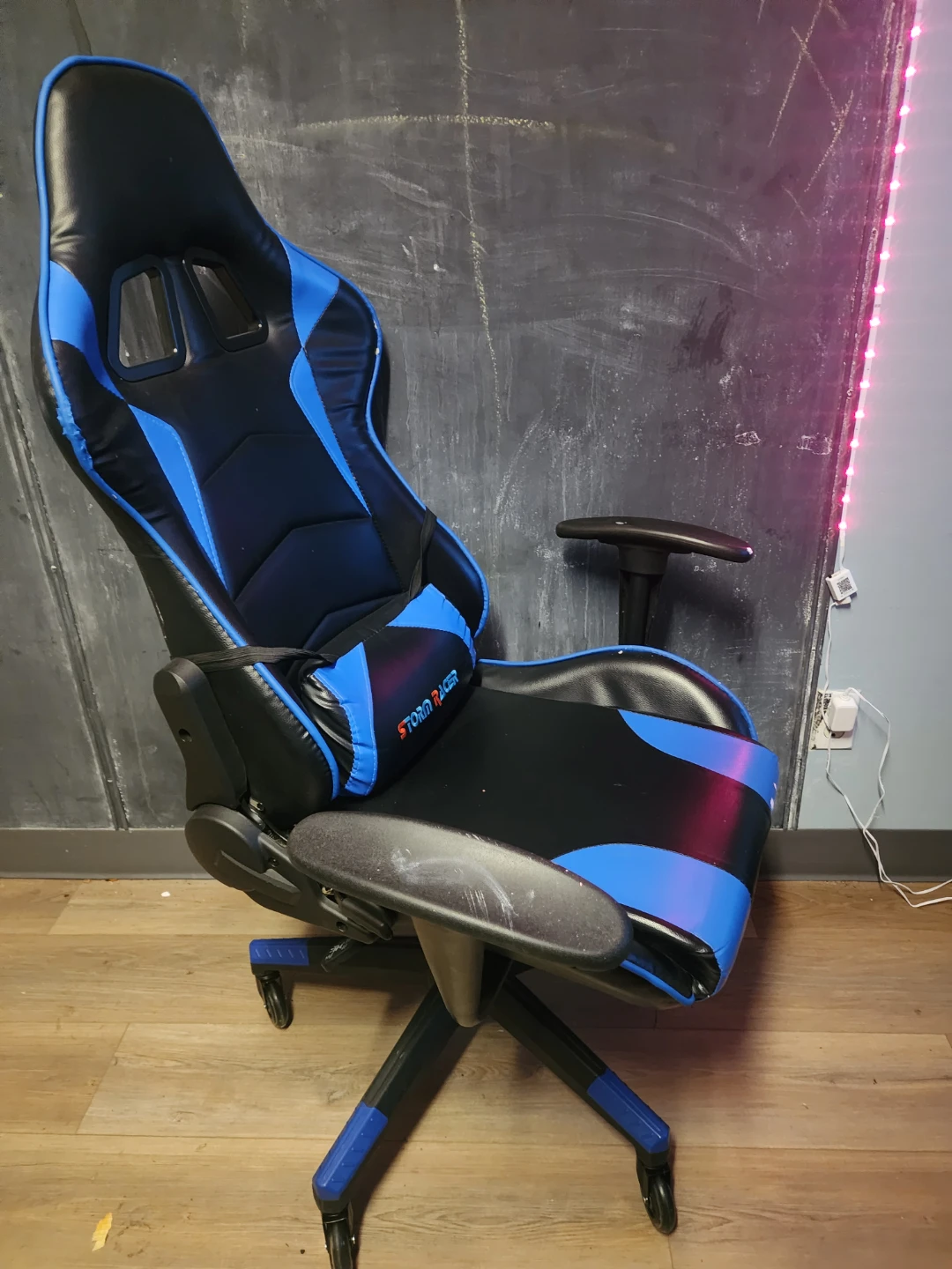 Storm Racer Gaming Chair - Black & Blue - photo 3