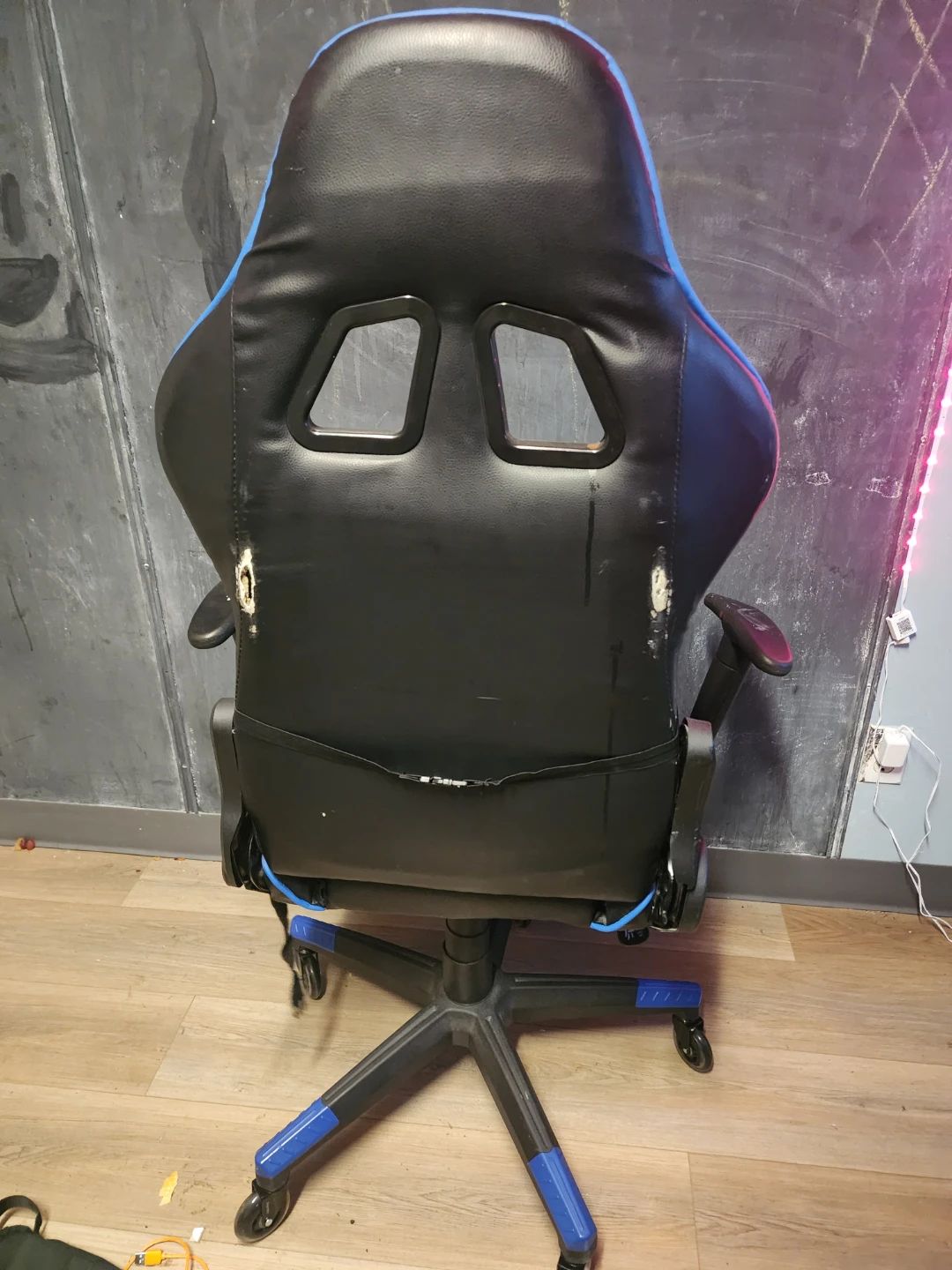 Storm Racer Gaming Chair - Black & Blue - photo 4