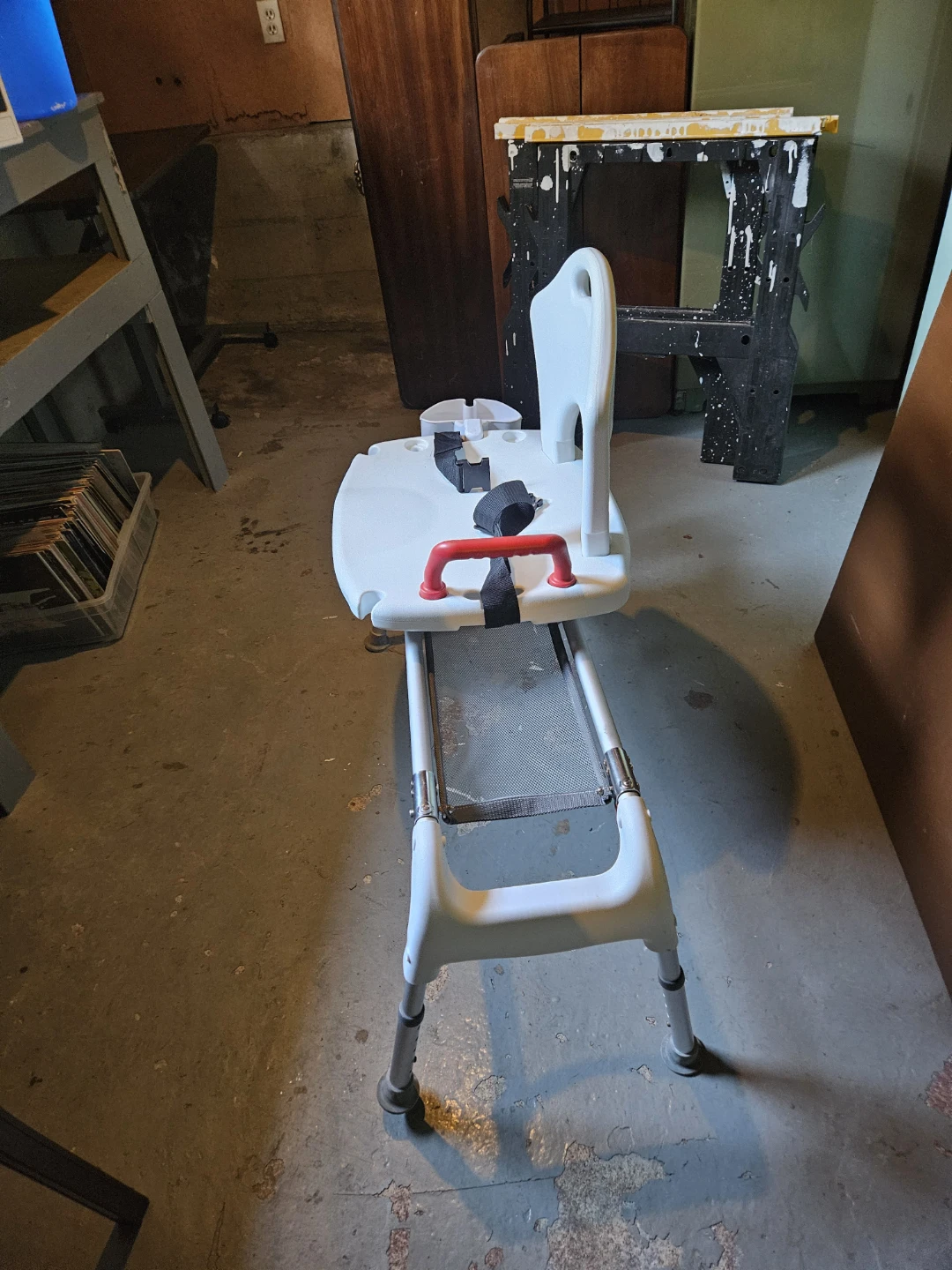 White Bath Transfer Bench with Swivel Seat - photo 2