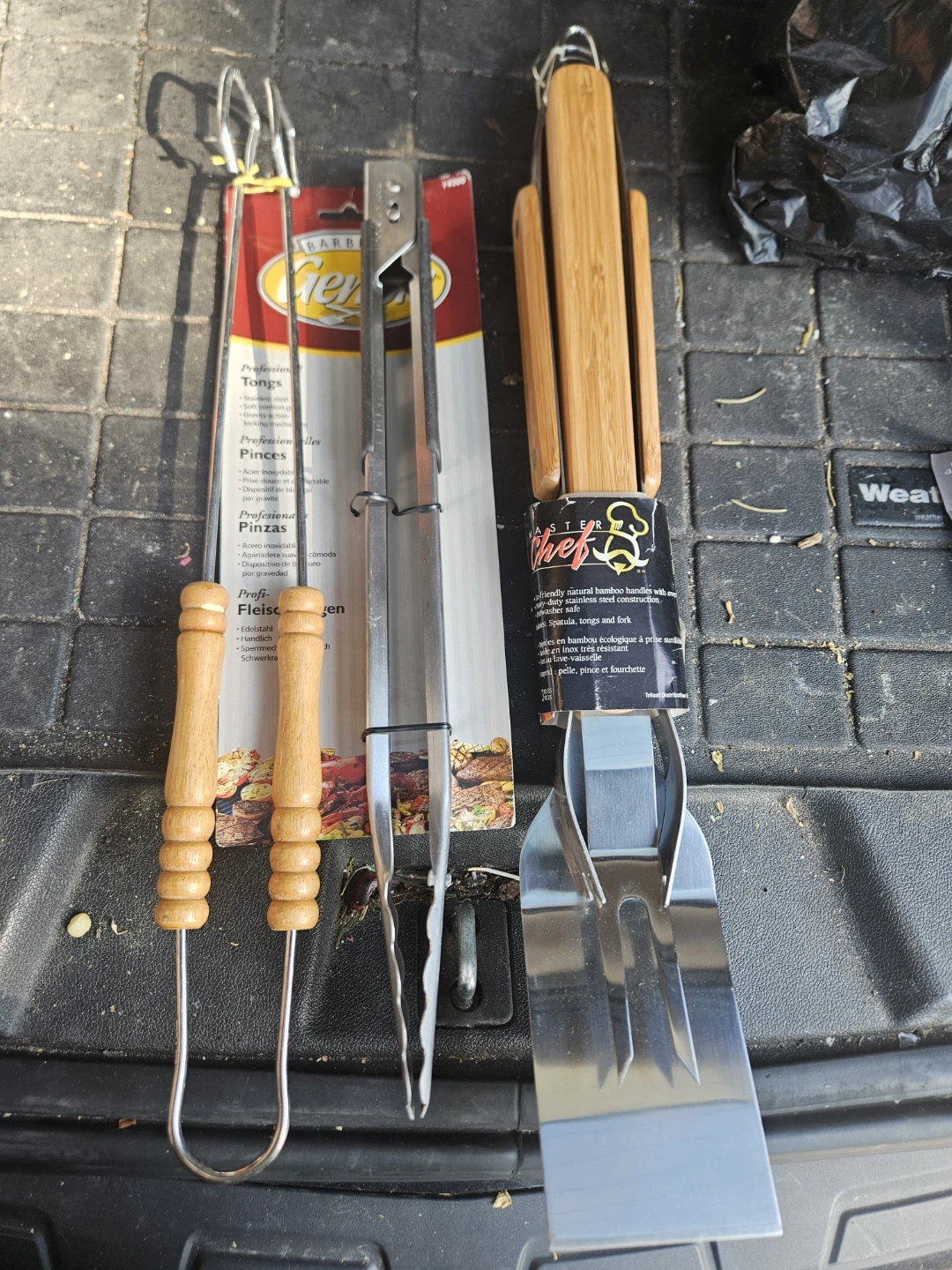Chef Master Bamboo BBQ Tool Set
