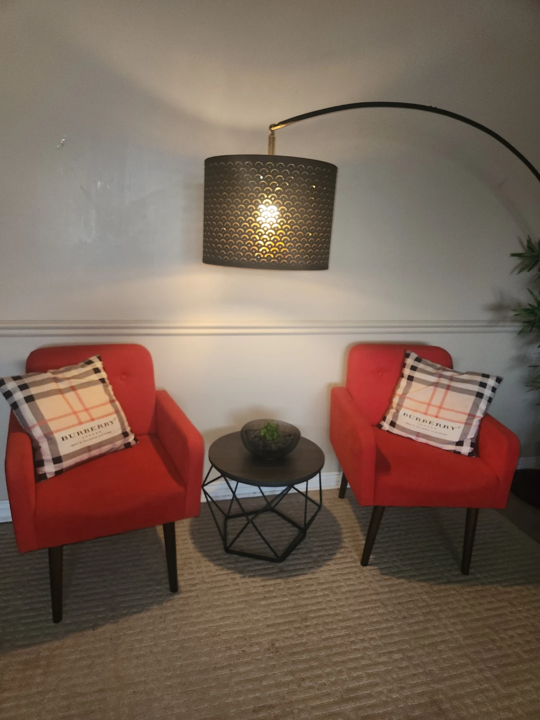 Red Accent Chairs Set of 2