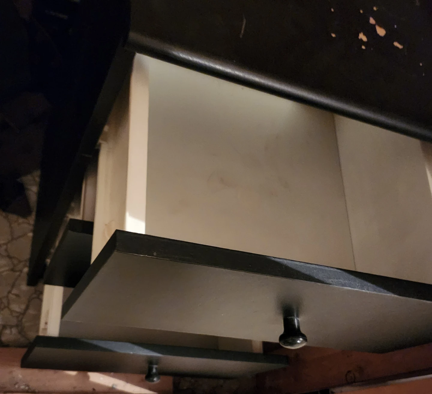 Black 3-Drawer Bedside Cabinet - photo 4