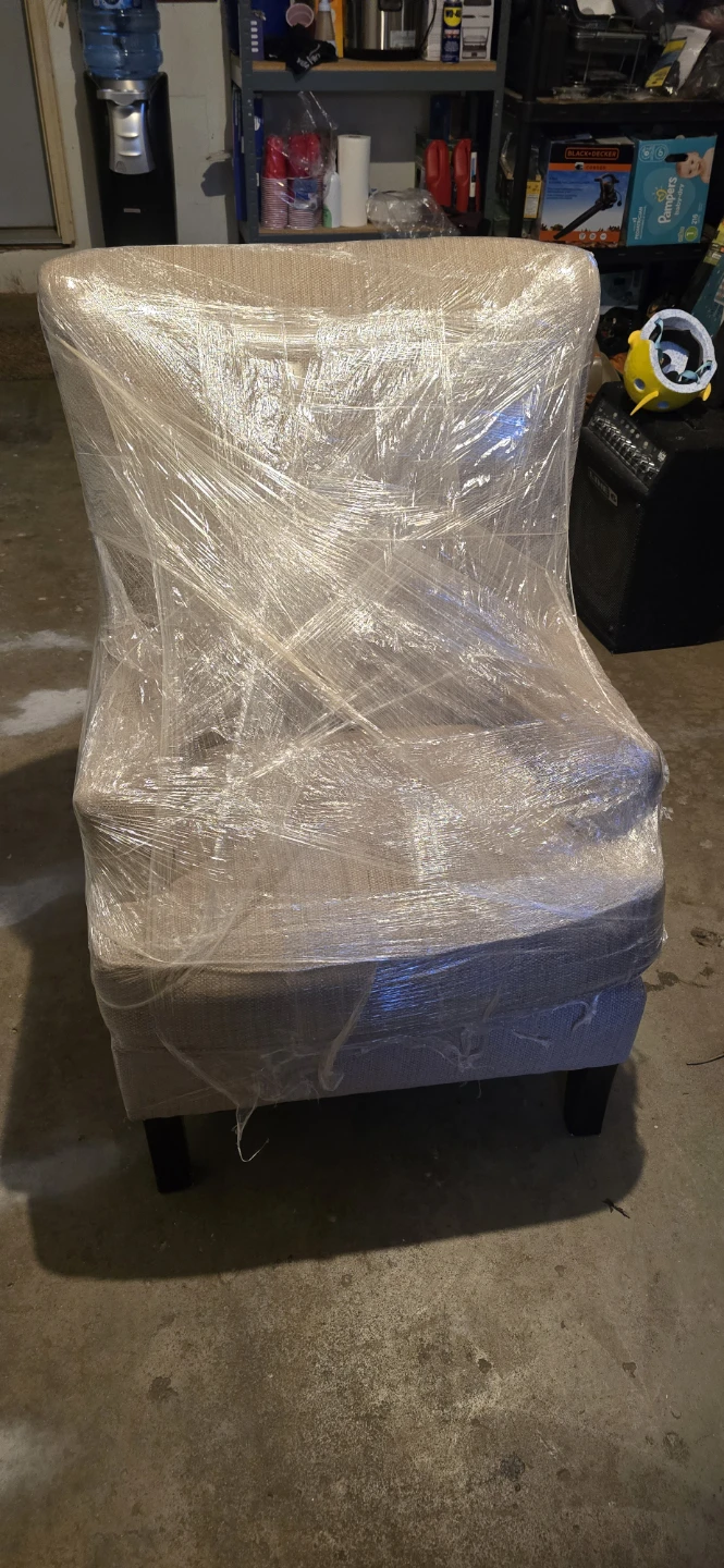 Ashley Dual Fabric Wingeback Chair - photo 5