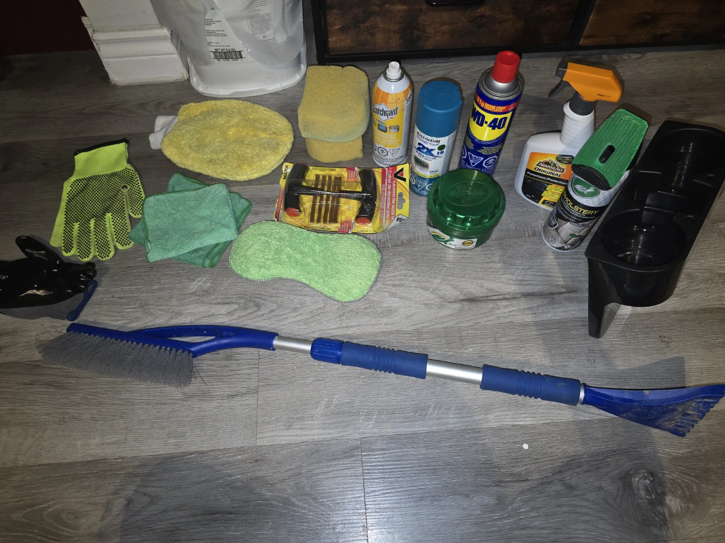 Assorted Car Care and Cleaning Supplies Bundle