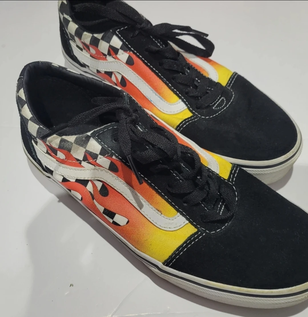 Vans Flame & Checkered Sneakers