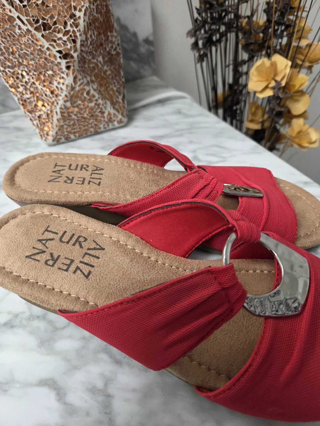 Naturalizer Red Wedge Sandals - photo 2