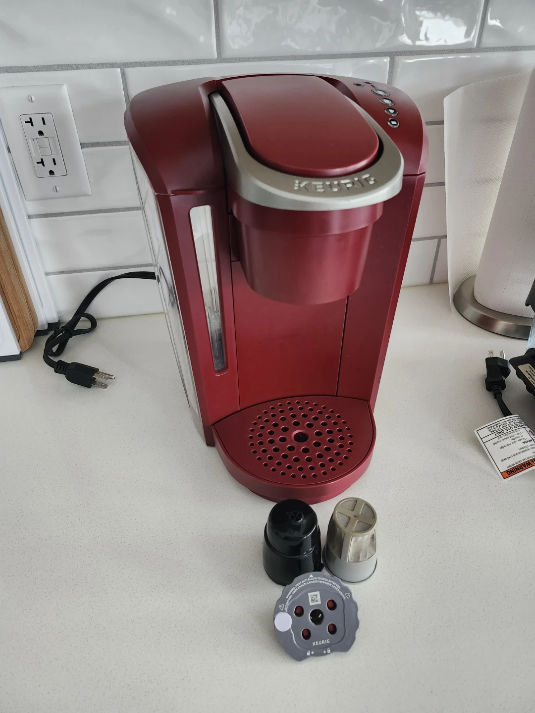 Keurig K-Select Coffee Maker (Vintage Red) + Reusable Filter