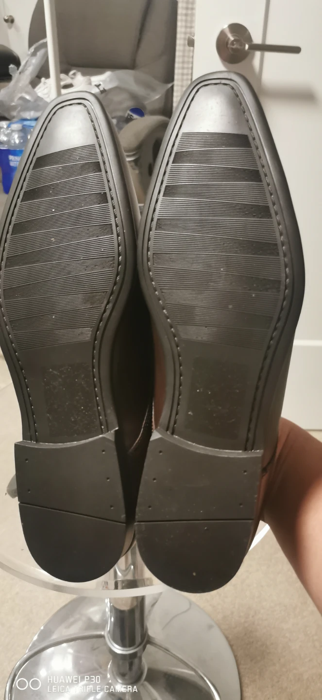 Next Design Brown Leather Dress Shoes - photo 2
