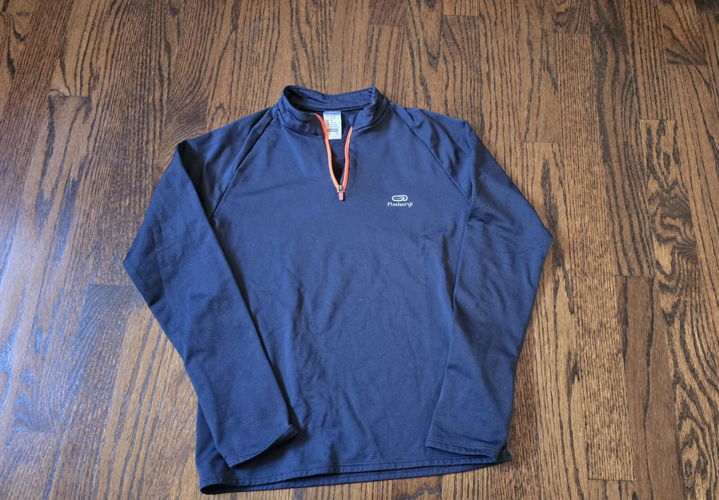 Kalenji Kids 1/4 Zip Long Sleeve Top - 12Y
