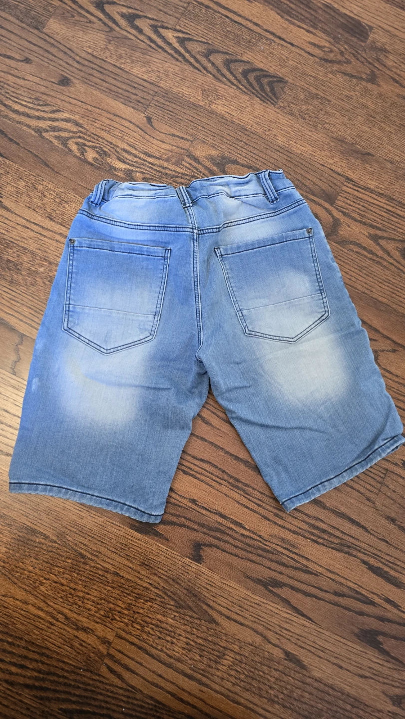 2 Denim Shorts - Blue & Grey Youth size 14Y - photo 3