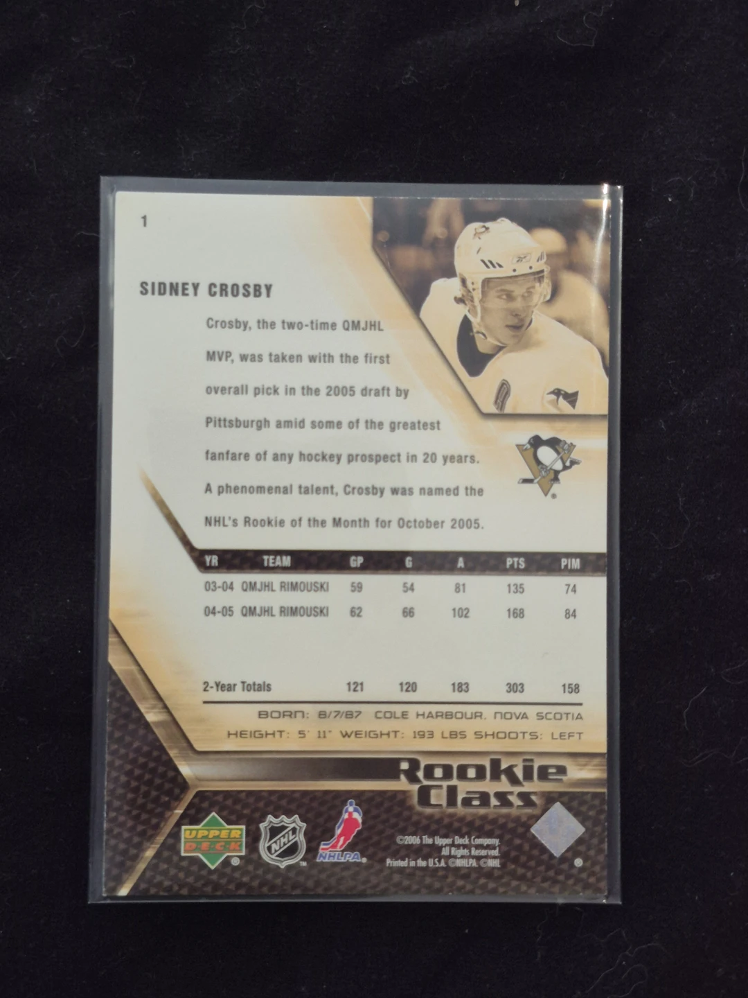 Sidney Crosby Rookie Class Trading Card - photo 2