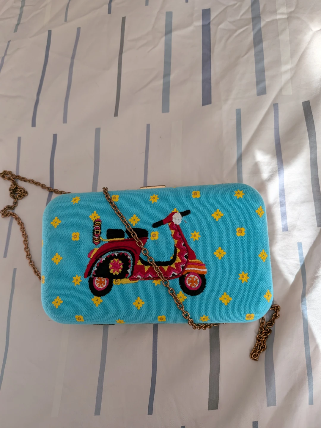 Chumbak Clutch Purse with Scooter Design
