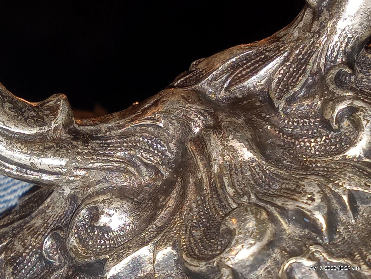 Ornate SilverPlate Victorian Era Handle from Serving Dish Dome - photo 4