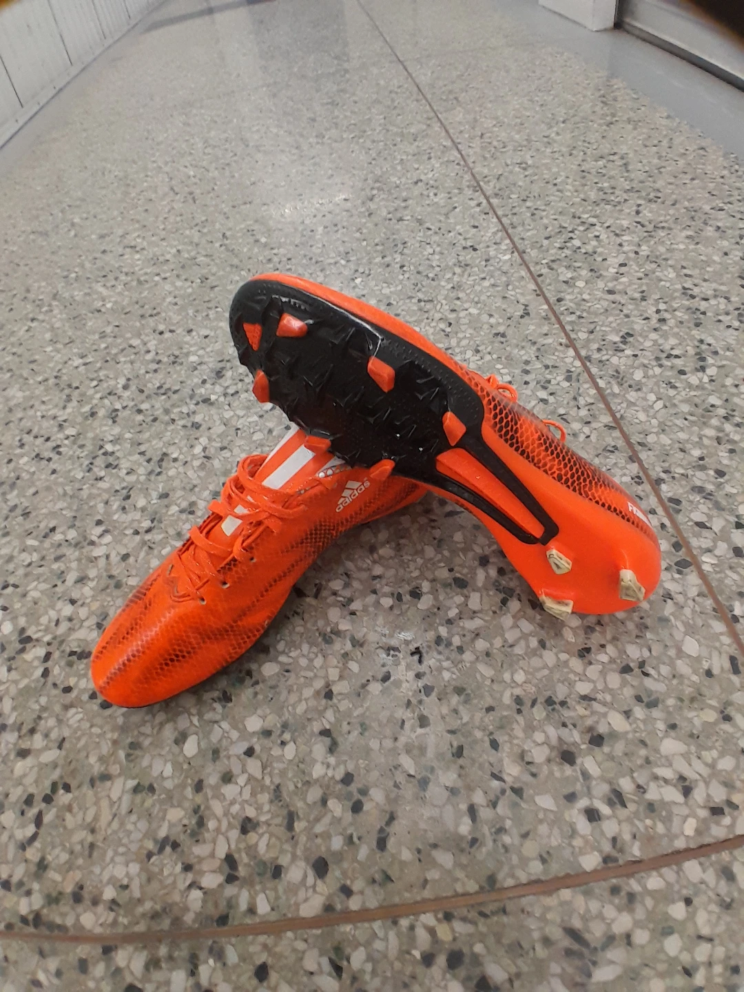 Adidas Orange Soccer Cleats Men's Size 10 - photo 2